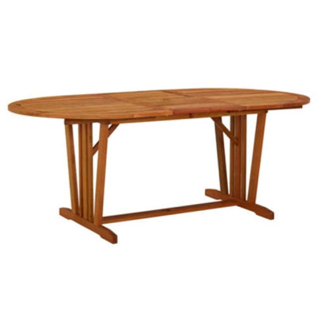 vidaXL Garden Table 200x100x75cm Solid Wood Eucalyptus, Brown 316072