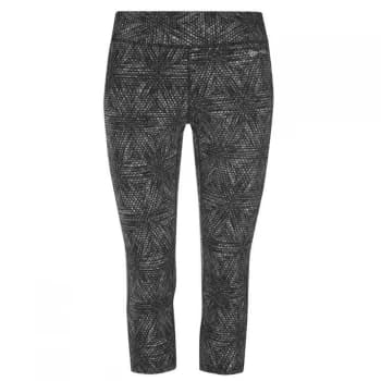 USA Pro Capri Cropped Leggings - Mono Feather