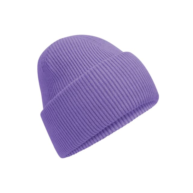 Beechfield Beechfield Men Classic Deep Cuffed Beanie in Violet Violet One Size Male 5063425890729
