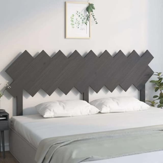 Vidaxl Bed Headboard Grey 178X3X80.5cm Solid Wood Pine, Grey 819237