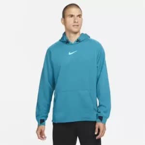 Nike Pro Pull Over Fleece Hoodie Mens - Blue