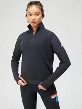 Nike Running Air Mid Layer Zip Top - Black