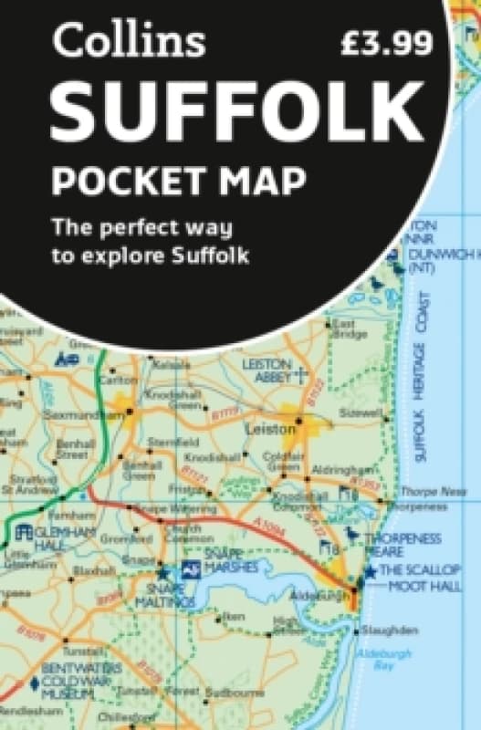 Suffolk Pocket Map. By Collins Maps Books