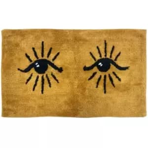 Furn Theia Rectangular Bath Mat (One Size) (Ochre Yellow/Black) - Ochre Yellow/Black