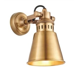 1 Light Wall Antique Solid Brass, E27