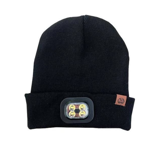 Six Peaks Mens LED Beanie in Black Male One Size