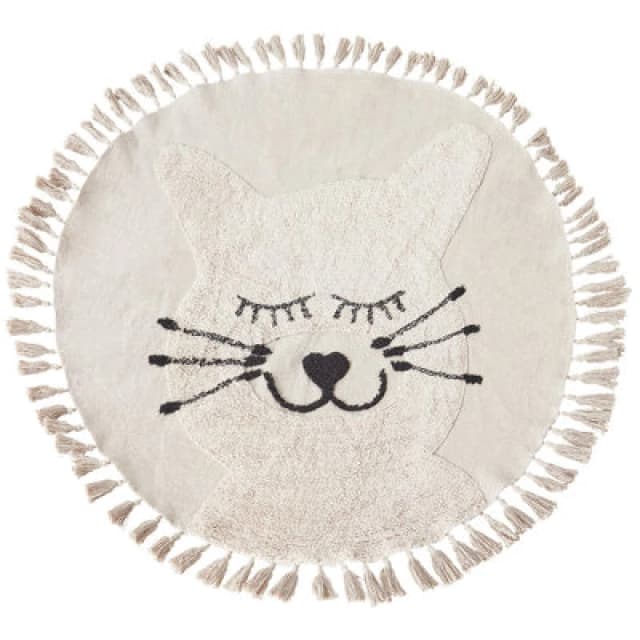 Beliani Kids Rug Etseri Beige 120 Cm Cotton