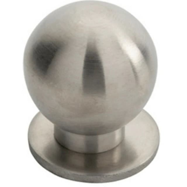 Loops Small Solid Ball Cupboard Door Knob 30mm Dia Stainless Steel Cabinet Handle Metallics unisex