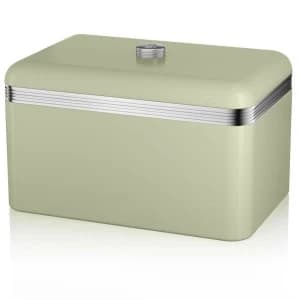 Swan Retro Bread Bin - Green
