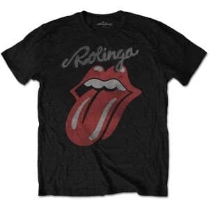The Rolling Stones - Rolinga Unisex Large T-Shirt - Black