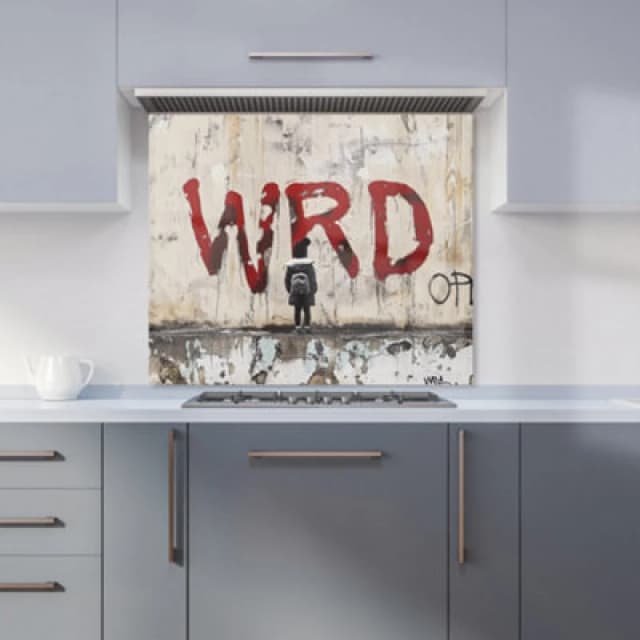 Banksy Inspired: Warren Reed Designer Kitchen Splashback