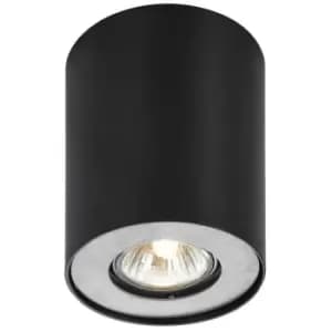 Netlighting Modern Surface Mounted White 1 Light with Black Shade, GU10