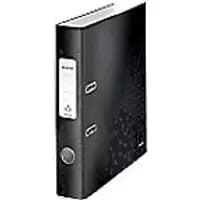 Leitz 180° WOW Lever Arch File A4 50 mm Black 2 ring 1006 Laminated Cardboard Portrait