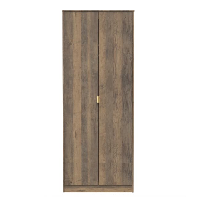 Tamworth Tall Plain Wardrobe In Vintage Oak (Ready Assembled)