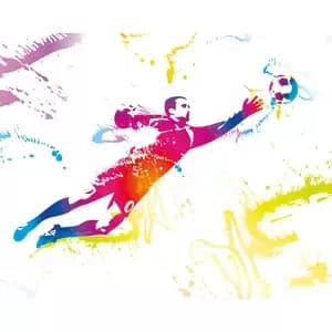 Football Goalkeeper Multi Wall Mural - 3.5m x 2.8m