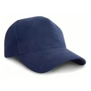 Result Pro Style Heavy Brushed Cotton Baseball Cap (One Size) (Navy Blue)