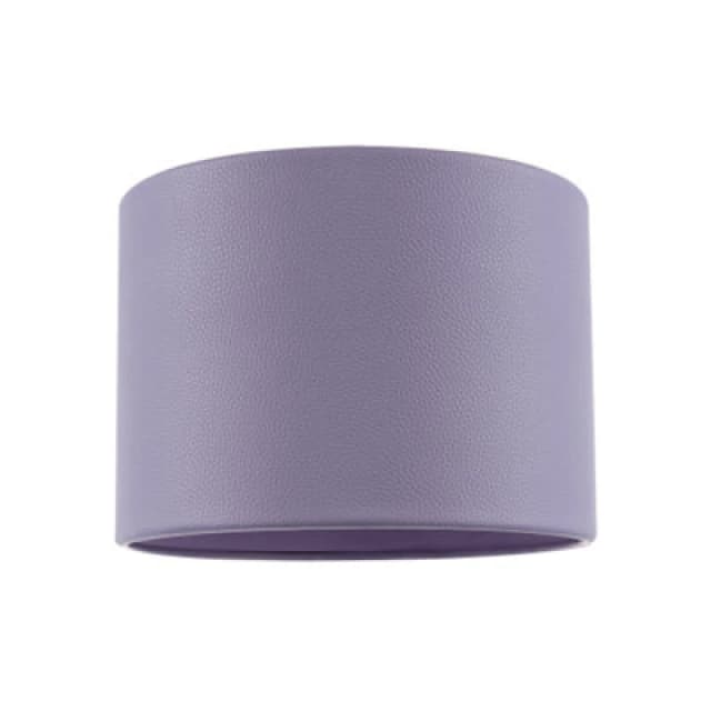 Happy Homewares Classic Soft Lilac Faux Leather Lamp Shade With Inner Cotton Lining