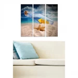 MDFftr1007 Multicolor Decorative MDF Painting (3 Pieces)