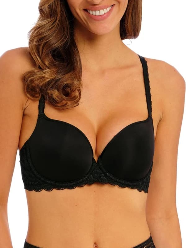 Wacoal Womens Raffine Underwired Contour Bra in Black Size: 30D Black Female 30D