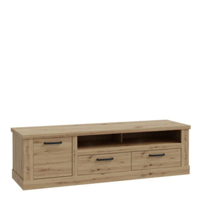 Furniture To Go Corona 2 Drawer 1 Door Coffee TV Unit In Artisan Oak