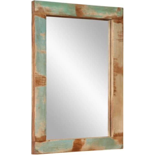 VIDAXL Mirror 70x50cm Solid Wood Reclaimed and Glass Vidaxl 8720845724870