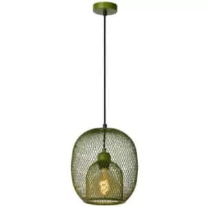 Lucide JERREL - Pendant Light - Ø25cm - 1xE27 - Green