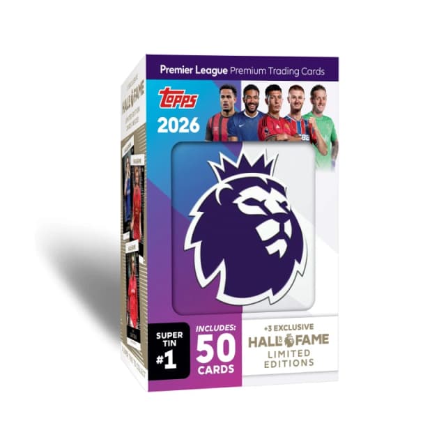 Topps Premier League 2025 - Debut Edition - Super Tin - Assortment Super Tin unisex One Size
