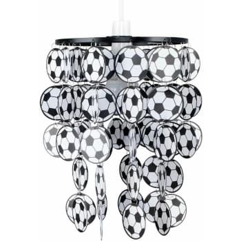 Boys Football Bedroom Ceiling Pendant Light Shade - Black & White