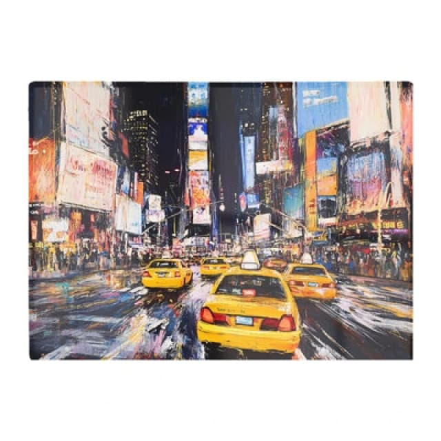 Warren Reed Designer Times Square In Vivid Stroke Chopping Board