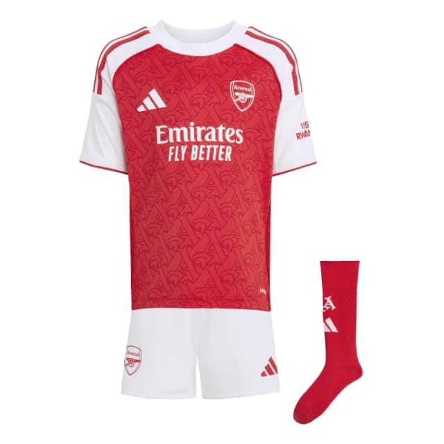 adidas Arsenal Home Mini Kit 2025 2026 Infants Red/White male 2-3 Years