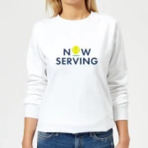 Now Serving Womens Sweatshirt - White - 3XL
