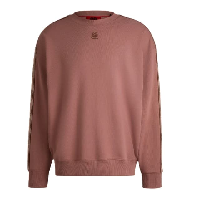 Hugo Logo Tape Cotton Sweatshirt Pink male S