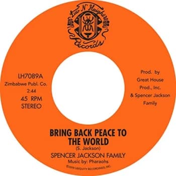 Spencer Jackson Family - Bring Back Peace to the World Pts. I & II Vinyl