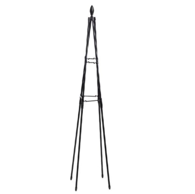 Garden Gear 1.2M Metal Tower Trellis, A-Shape Design, Plastic-Coated Steel, Easy Assembly (X1)