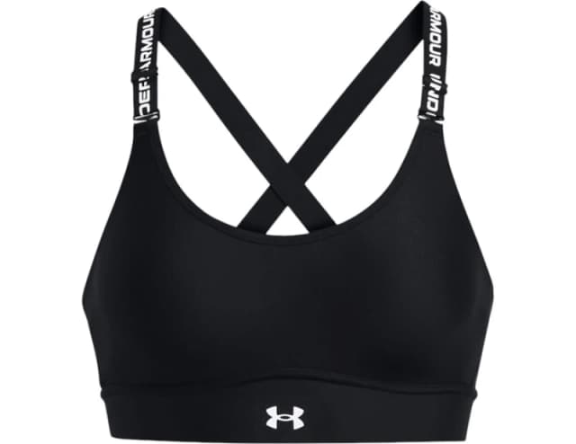 Under Armour Infinity Mid 2.0 Sports Bra Women Black C001 XSA-C