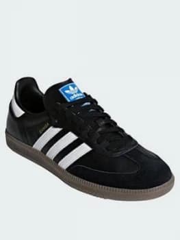 adidas Originals Samba OG Trainers - Black/White, Size 10, Men