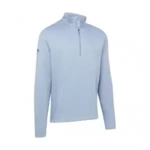Callaway WAFFLE 1/4 ZIP PULLOVER - MOUNTAIN SPRING HTR - L