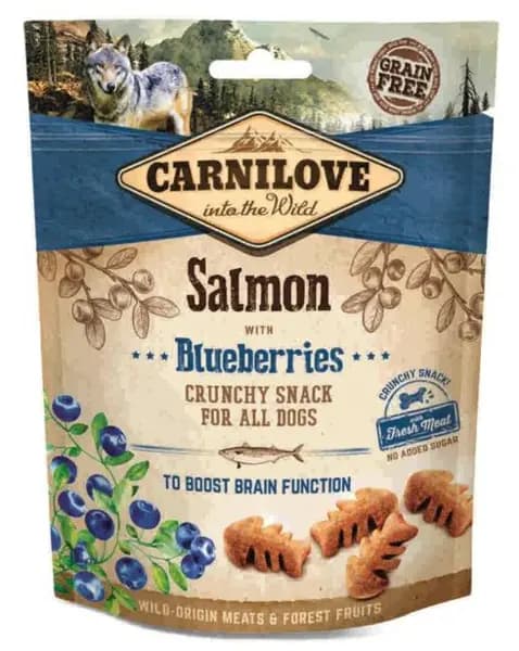 Carnilove Salmon with Blueberries Crunchy Dog Treats 200g