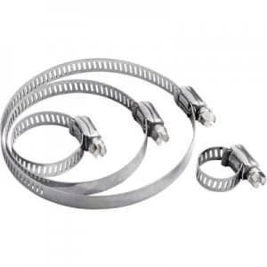 Hose clamps Slotted hex head Silver 544907