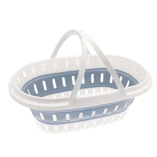 Country Club Country Club Collapsible Laundry Basket in White White One Size Unisex 5023674230332