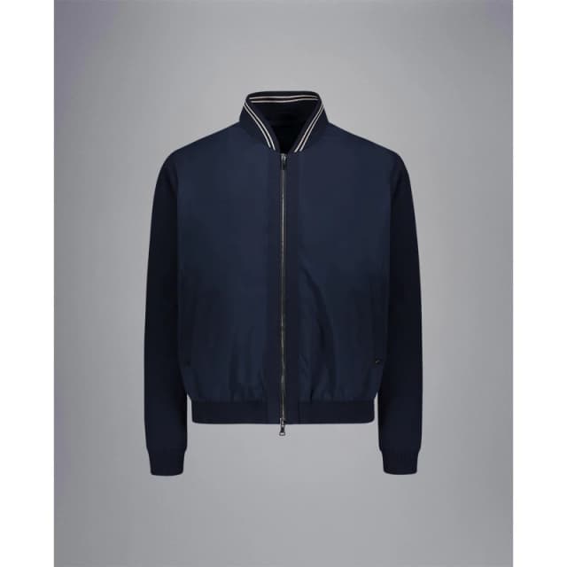 Paul And Shark Mens Typhoon Water Wind Resistant Softshell Jacket Blue male M