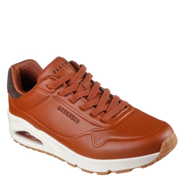 Skechers UNO Stand On Air Trainers Mens COG Brown male 9 (43)