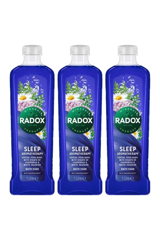 Radox 'Bath Soak' Sleep Aromatherapy w/ DreamScentz Fragrance, 3x1L Purple unisex