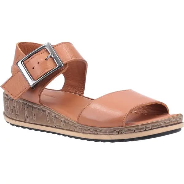 Hush Puppies Womens Ellie Suede Leather Summer Sandals UK Size 3 (EU 36) TAN HUS527-TAN-3