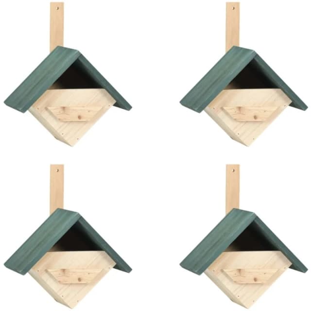 VIDAXL Bird Houses 4 pcs 24x16x30cm Firwood Vidaxl 8719883979342