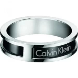 Mens Calvin Klein Stainless Steel Size T/U Hollow Ring Size U