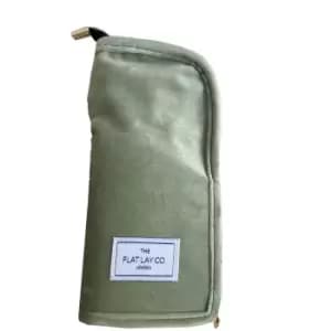 The Flat Lay Co. Standing Brush Case - Green Velvet