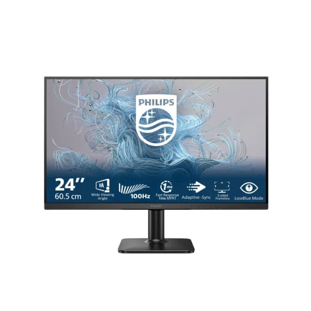 Philips 1000 series 24E2N1100LB/00 computer monitor 60.5cm (23.8") 1920 x 1080 pixels Full HD LCD Black 24E2N1100LB/00
