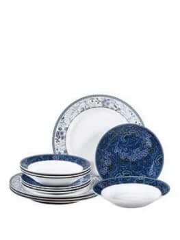 Waterside Midnight Garden 12 Piece Dinner Set