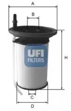 26.052.00 UFI Fuel Filter